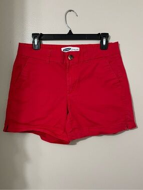Old Navy | Red Mid-Rise Everyday Short, MIDI Shorts